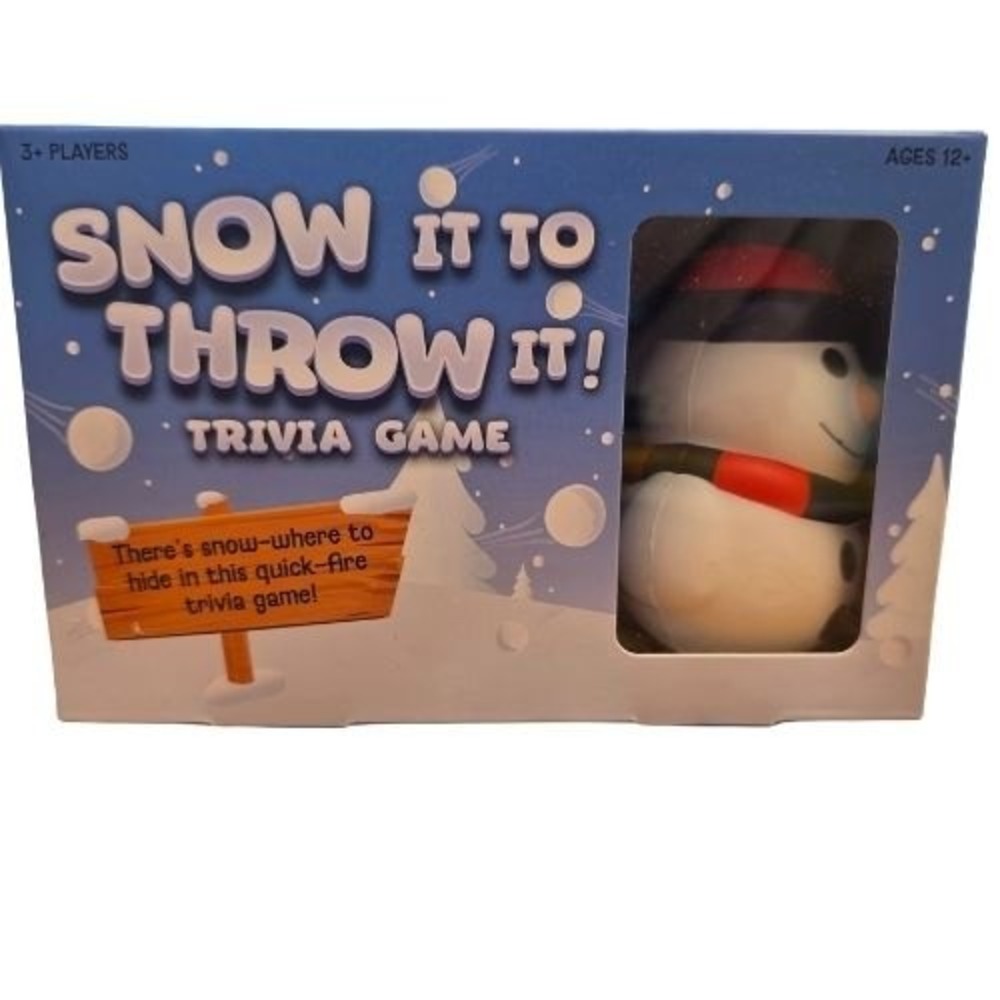 Professor Puzzle‎ Snow It To Throw It! Trivia Game Winter Holiday Party Snowman